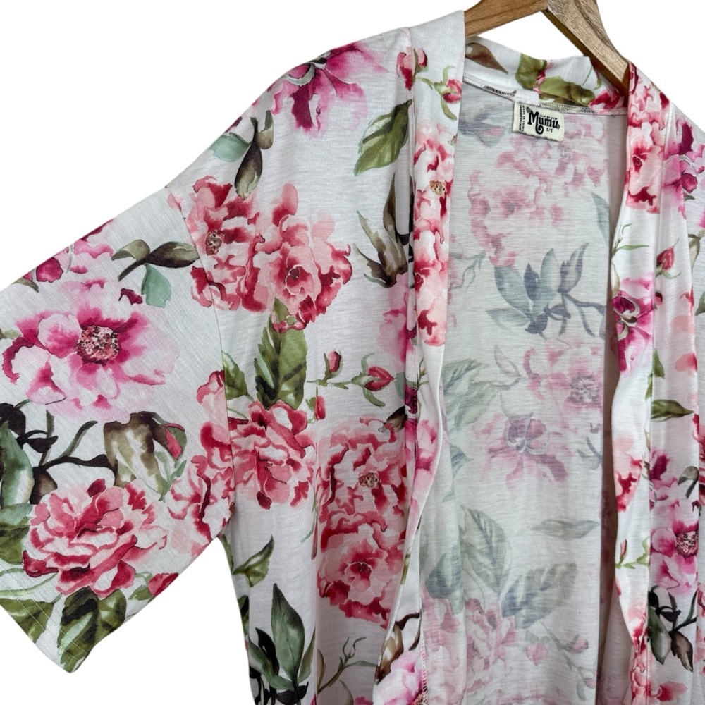 Show Me Your Mumu Brie Robe Garden Blooms Floral Kimono OS Women's Loungewear - Picture 3 of 6